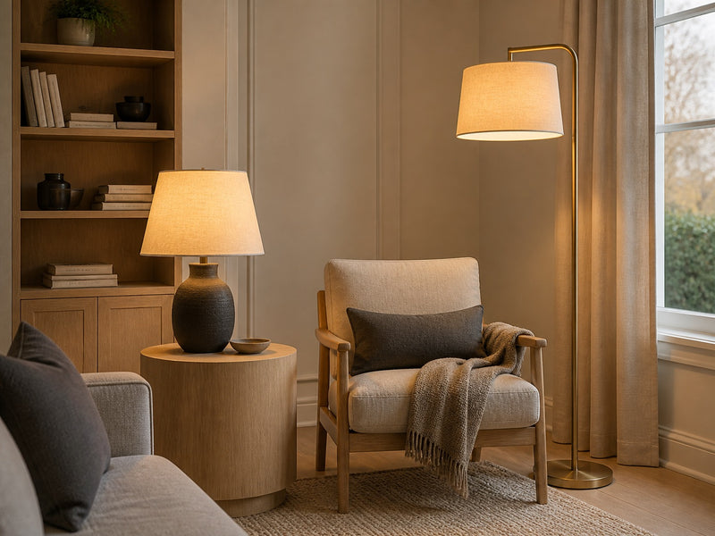 Table and floor lamps