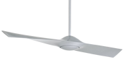 Minka-Aire Wing silver ceiling fan with a sweeping sculptural blade form