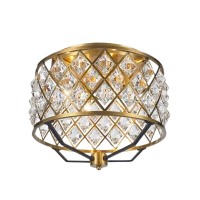 Starfire Crystal 6716Bb Ceiling Light – Elegant Crystal Flush Mount Fixture