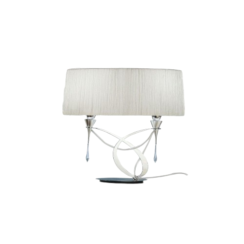 Mantra Lighting Cristal: Modern Round Chrome & Crystal Effect Led Light
