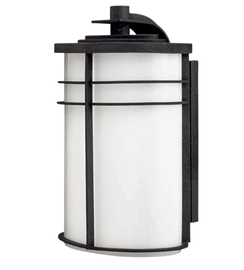 Ledgewood 1-Light Outdoor Wall Lantern LED Fixture – Vintage Black Finish