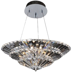 Auletta 10 Light Chrome Convertible Pendant Ceiling Light – 24 Inch
