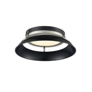 DVI Alcenon DVP39528 round flush ceiling light with flared dark rim and contrasting band