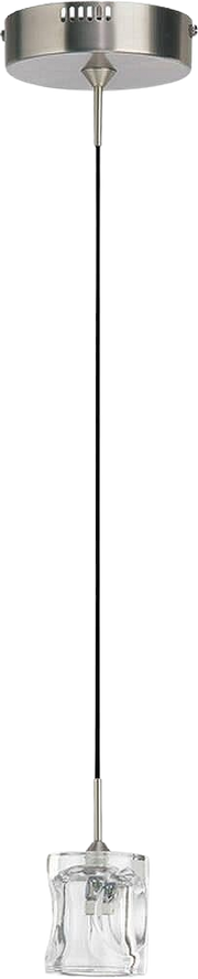 Quorum International 1352-1-65 one-light mini pendant in satin nickel