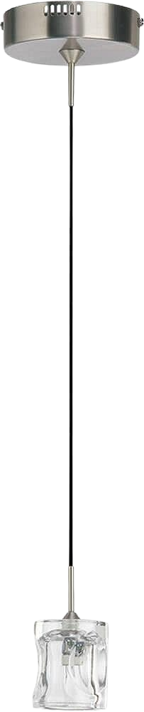 Quorum Satin Nickel 1-Light Mini Pendant