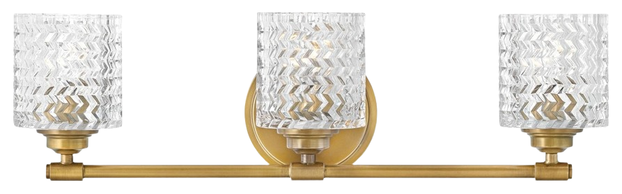Hinkley  Meridian 3-Light Brushed Nickel Vanity Light