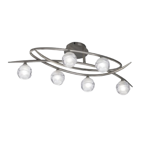 Mantra Lighting Loop 6-Light Ceiling Fixture