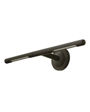 Hinkley Nexus 15450BZ bronze sign light with a slim horizontal head, two underside diffusers and round wall plate