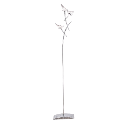 Mantra Flavia 3-Light Modern Floor Lamp - Polished Chrome