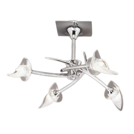 Mantra Flavia 4-Light Semi-Flush Ceiling Light / Pendant - Polished Chrome
