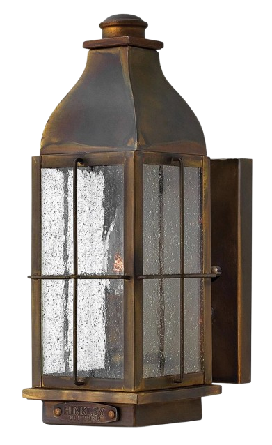 Hinkley Bingham 1-Light Small Outdoor Wall Lantern In Sienna