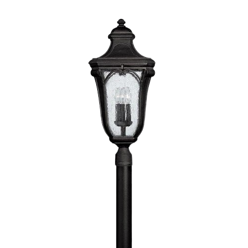 Hinkley Trafalgar 3-Light Large Outdoor Post/Pier Mount Lantern In Museum Black