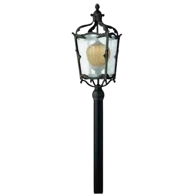Hinkley Lighting Sorrento 1-Light Outdoor Post Light In Aged Iron Finish