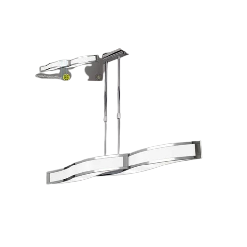 Mantra Sintesys Linear Telescopic 4-Light Semi-Flush / Pendant - Polished Chrome