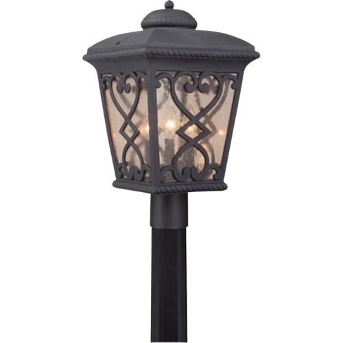 Quoizel  3-Light Outdoor Post Lantern - Marcado Black