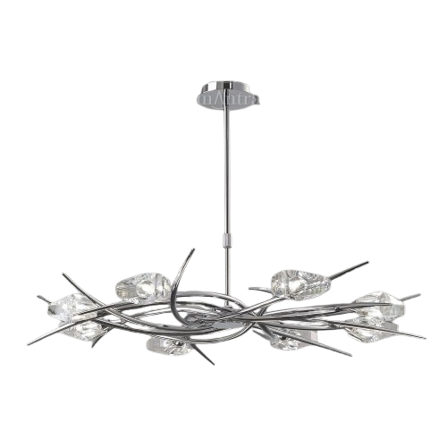 Mantra Lighting Eclipse M1450: Modern 8-Light Chandelier
