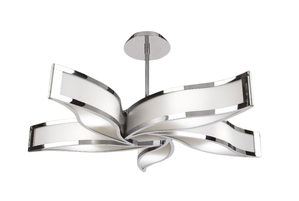 Mantra Sintesys: 5-Light Semi-Flush Ceiling Chandelier