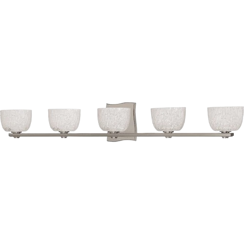 Hudson Valley Cove Neck 5-Light Bath Bracket, Satin Nickel Bathroom Vanity Light Fixture (2665-Sn)