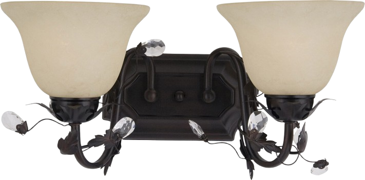 Elegante Two Light Bath Vanity in Oil Rubbed Bronze by Maxim