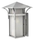Hinkley Harbor 1-Light Medium Outdoor Wall Lantern In Titanium