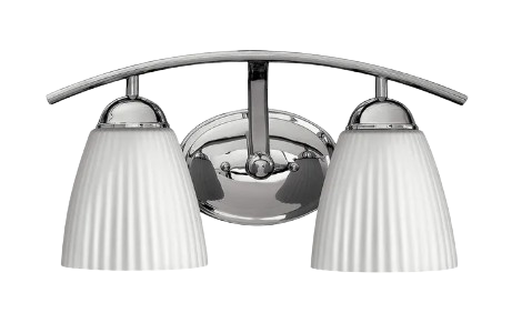 Hinkley Hadley 2-Light Bathroom Vanity Light in Chrome