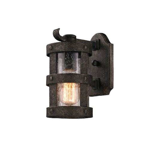 Troy Lighting Barbosa 1-Light 10" Outdoor Wall Sconce Lantern, Wet Rated