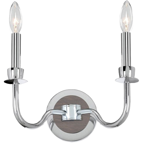 Sharlow 2-Light 11 Inch Chrome Wall Sconce – Modern Vanity & Bathroom Wall Light