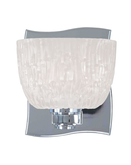Hudson Valley Lighting Cove Neck 1-Light Bathroom Vanity Sconce In Polished Chrome