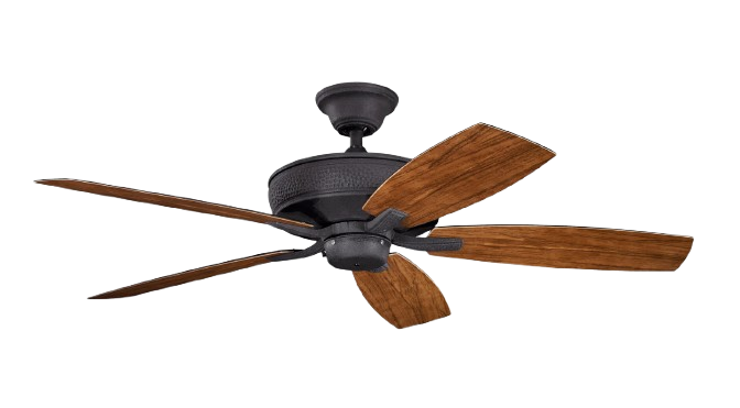 Kichler Monarch II 52" Patio Ceiling Fan in Black – Model 310103DBK
