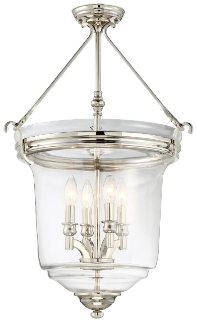 Minka Lavery 3298-613 Audrey’S Point 4-Light Pendant Ceiling Light, Polished Nickel