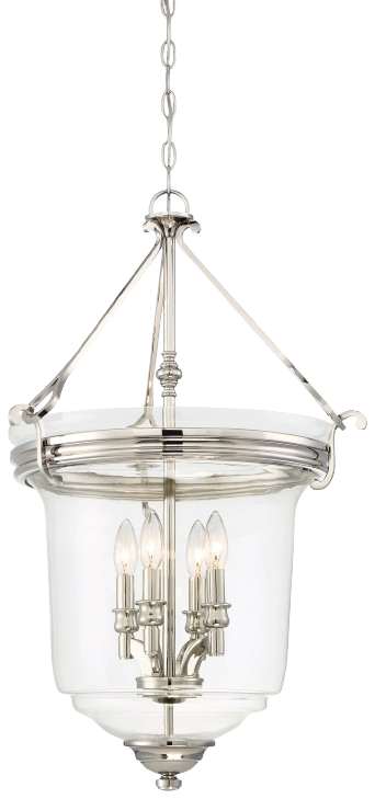 Minka Lavery 3298-613 Audrey’S Point 4-Light Pendant Ceiling Light, Polished Nickel