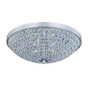 Maxim Glimmer 4-light flush mount ceiling light with crystal-style frame