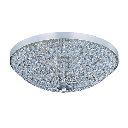 Maxim Lighting 39871Bcps Glimmer 4-Light Flush Mount Ceiling Light – Crystal Style, 15″ Wide
