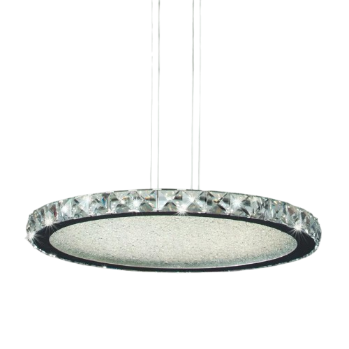 Mantra Lighting Crystal Modern Chrome & Crystal Effect LED Ceiling Light