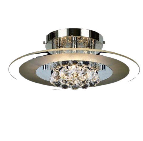 Mantra Lighting Modern Crystal Flush Mount Fixture