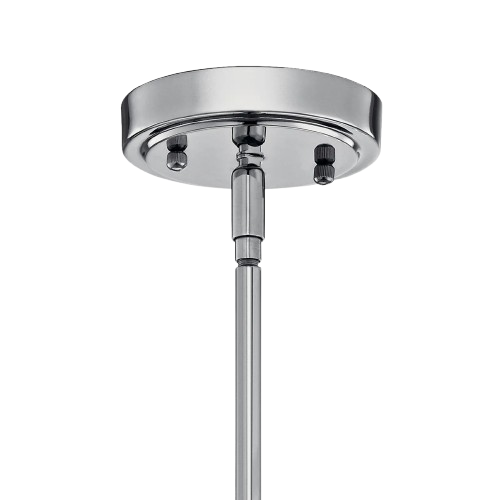 Everly 1-Light Bell Pendant In Chrome Finish – Modern Mini Pendant Ceiling Light