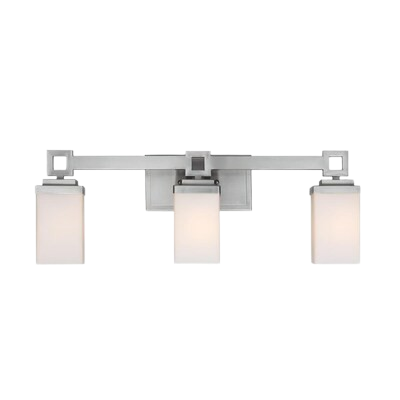 Nelio 3-Light Bath Vanity Light In Pewter – Model 4444-Ba3 Pw