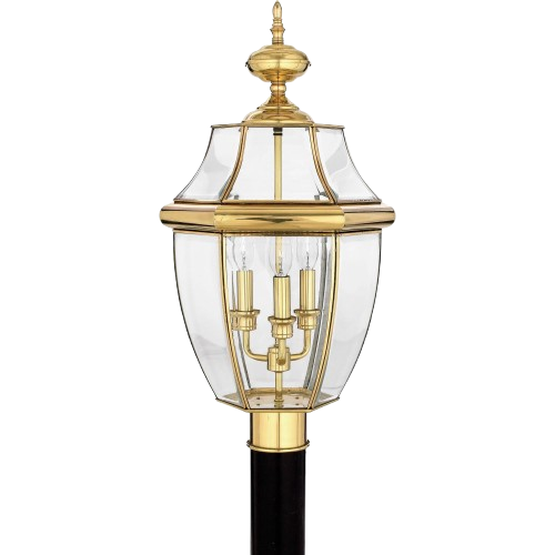 Quoizel Newbury 3-Light Outdoor Post Lantern - 23" Tall