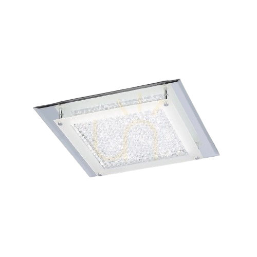 Mantra Cristal: 36cm Square LED Flush Light