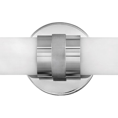 Additional view of the Remi 24-inch vertical LED vanity wall light in a chrome finish