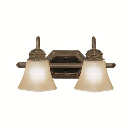Kichler Polygon 5102OLZ two-light vanity fixture in Oiled Bronze