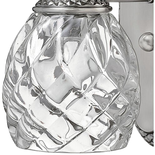 Plantation 1-Light 6.5″ Vanity Light Wall Sconce – Polished Antique Nickel