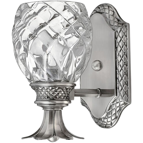 Plantation 1-Light 6.5″ Vanity Light Wall Sconce – Polished Antique Nickel