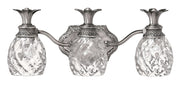 Hinkley Plantation 5313PL three-light vanity in Polished Antique Nickel