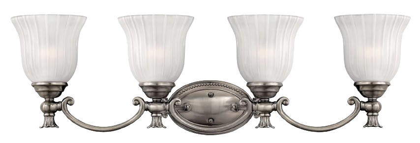 Hinkley Francoise 5584Pl Bathroom Wall Sconce Polished Nickel Vanity Light