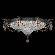 Schonbek Milano 5634-480 3-Light Flush Mount - Antique Silver - SKU 5634-480