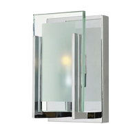 Alternate view of the Latitude sconce and split-fork chrome supports