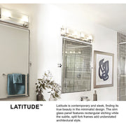 Further view of the Latitude 1-light 5-inch vanity light in polished chrome