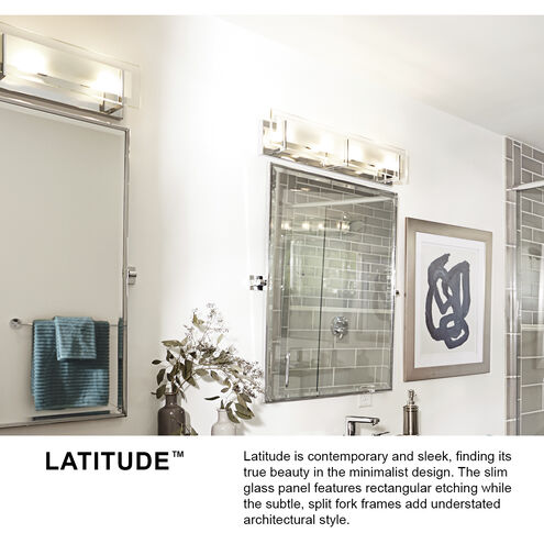 Further view of the Latitude 1-light 5-inch vanity light in polished chrome