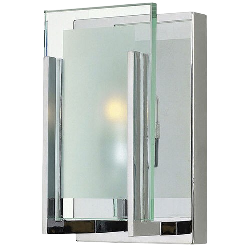 Latitude 1-Light 5-Inch Chrome Vanity Light – Modern Bathroom Wall Fixture